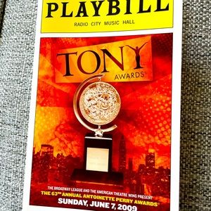 Playbill - The Tony Awards - June 2009